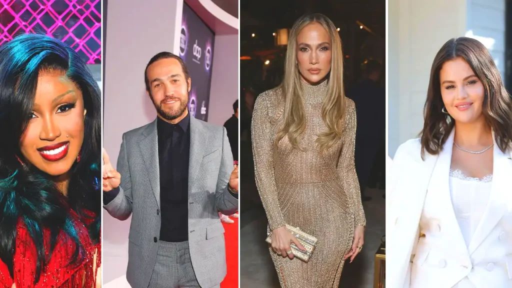 Cardi B, Pete Wentz, Jennifer Lopez, Selena Gomez